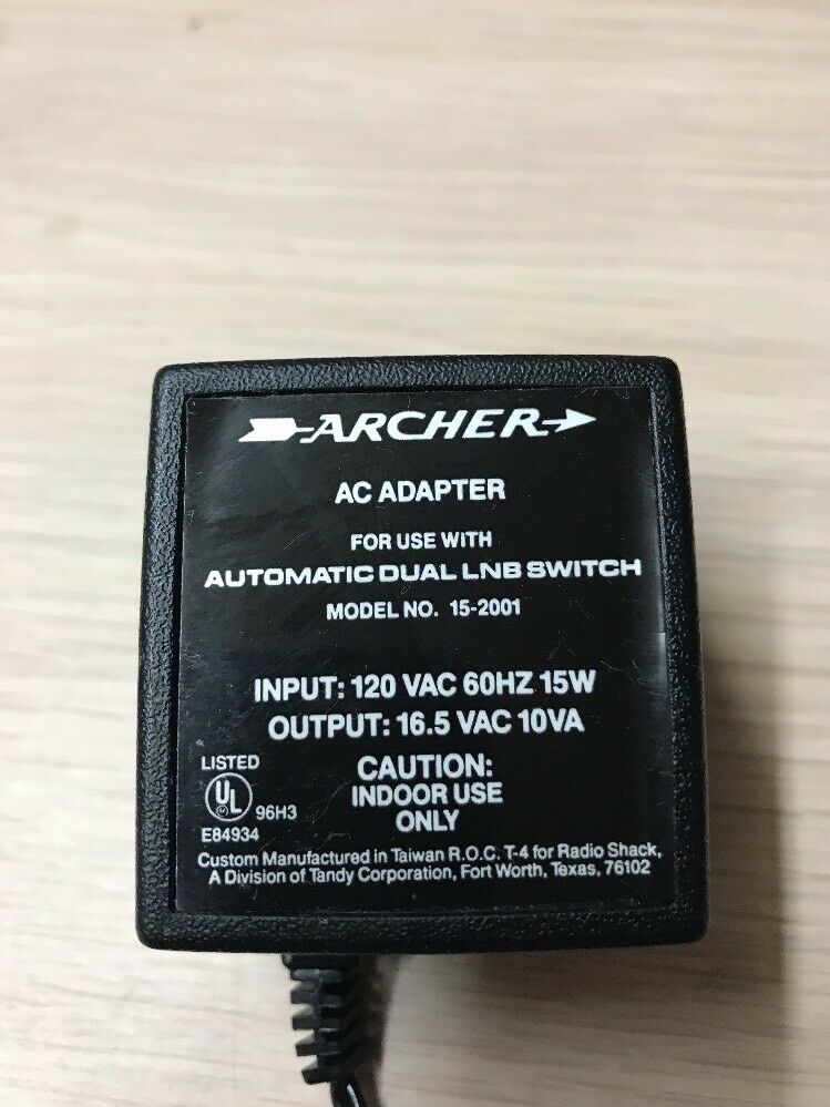 *Brand NEW* 16.5VAC 10VA AC Adapter Archer 15-2001 Power Supply